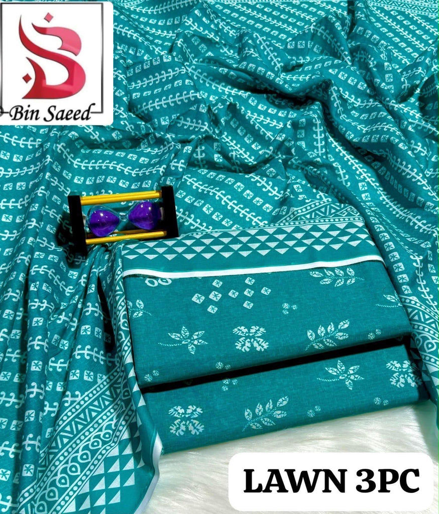 Bin Saeed 3 Piece Printed Lawn Suit