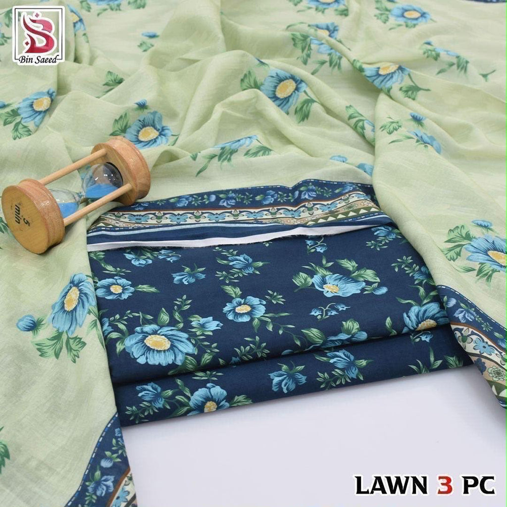 Bin Saeed 3 Piece Printed Lawn Suit